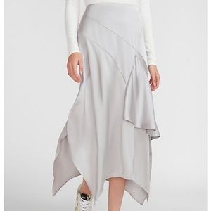 NWT Express silver shimmer skirt size medium